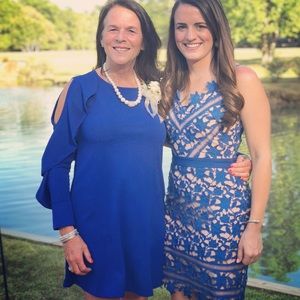 NORDSTROM blue cocktail dress